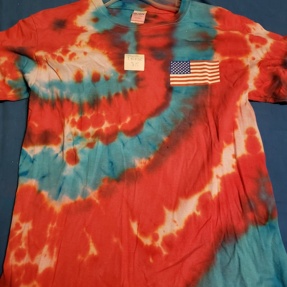 Tie dye w/ usa flag